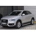 Пороги алюминиевые "Newstar Grey" для Audi Q3